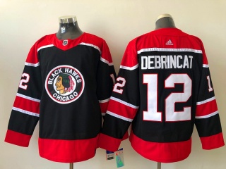 Adidas Chicago Blackhawks #12 Alex Debrincat Retro Jersey Black