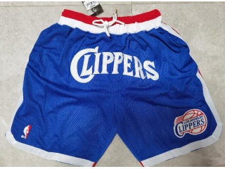Los Angeles Clippers Just Don Throwback Shorts Blue