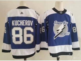 Adidas Tampa Bay Lightning 86 Nikita Kucherov Hockey Jersey White Retro