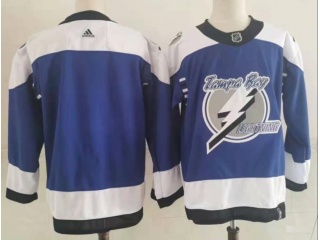 Adidas Tampa Bay Lightning Blank Hockey Jersey White Retro