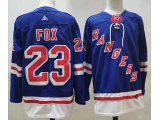 Adidas New York Rangers #23 Adam Fox Jersey Blue