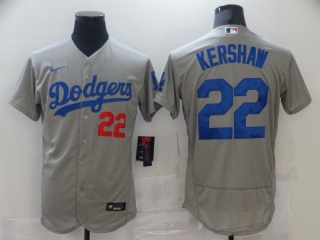 Nike Los Angeles Dodgers #22 Clayton Kershaw Flexbase Jersey Dodgers Grey