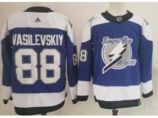 Adidas Tampa Bay Lightning #88 Andrei Vasilevskiy Retro Jersey Blue