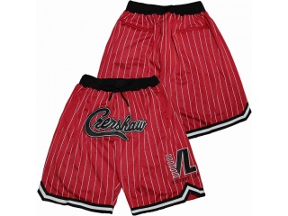 Crenshaw Red with White Pinstripes Shorts