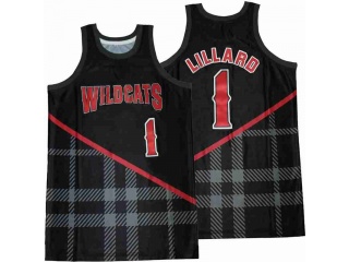 Damian Lillard #1 Wildcats Black High School Jersey