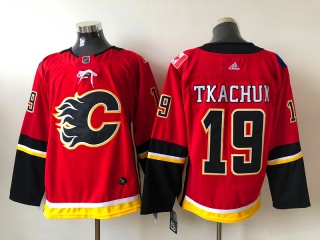Adidas Calgary Flames #19 Matthew Tkachuk Retro Jersey Red