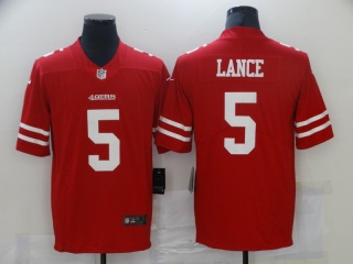 San Francisco 49ers #5 Trey Lance Vapor Limited Jersey Red