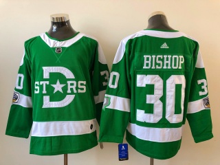 Adidas Dallas Stars #30 Ben Bishop Winter Classic Jersey Green