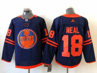 Adidas Edmonton Oilers #18 James Neal 50th Anniversary Jersey Blue