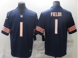 Chicago Bears #1 Justin Fields Limited Jersey Blue