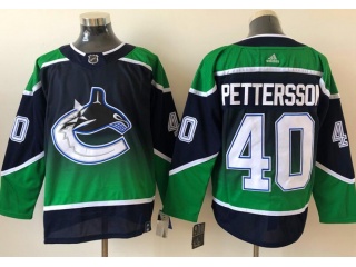 Adidas Vancouver Canucks #40 Elias Pettersson Retro Jersey Blue