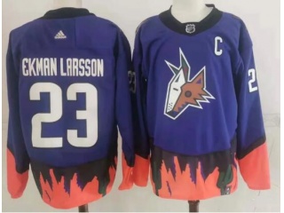 Adidas Phoenix Coyotes #23 Oliver Ekman-Larsson Retro Jersey Purple