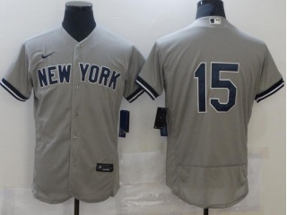 Nike New York Yankees #15 Thurman Munson Flexbase Jerseys Grey