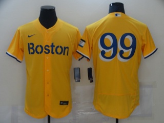 Nike Boston Red Sox #99 Flex Base Jersey Yellow