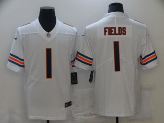 Chicago Bears #1 Justin Fields Vapor Limited Jersey White
