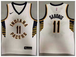 Nike Indiana Pacers #11 Domantas Sabonis Jersey White