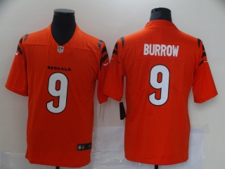 Cincinnati Bengals #9 Joe Burrow 2021 Vapor Limited Jersey Orange