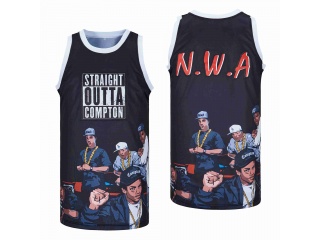 NWA STRAIGHT OUTTA COMPTON BASKETBALL JERSEY BLACK