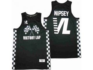 VICTORY LAP FLAGBASKETBALL JERSEY BLACK