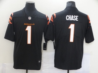 Cincinnati Bengals #1 Ja’Marr Chase 2021 Vapor Limited Jersey Black