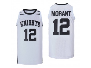 #12 JA MORANT WHITE KNIGHTS BASKETBALL JERSEY