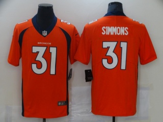 Denver Broncos #31 Justin Simmons Vapor Limited Jersey Orange