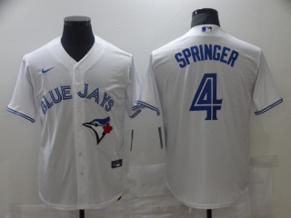 Nike Toronto Blue Jays #4 George Springer Cool Base Jersey White