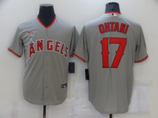 Nike Los Angeles Angels #17 Shohei Ohtani Cool Base Jersey Gray