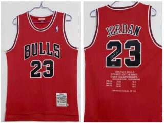 Chicago Bulls #23 Michael Jordan 1995-1998 Champions Jerseys Red