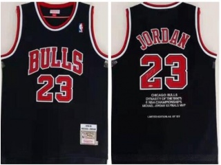 Chicago Bulls #23 Michael Jordan Throwback Retired Jersey Black