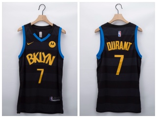 Nike Brooklyn Nets #7 Kevin Durant 2021 Fashion Jersey Black