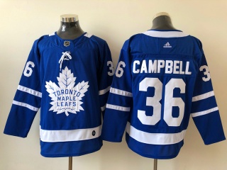 Adidas Toronto Maple Leafs #36 Jack Campbell Jersey Blue