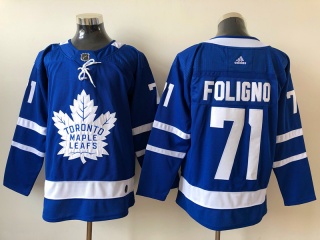 Adidas Toronto Maple Leafs #71 Nick Foligno Jersey Blue