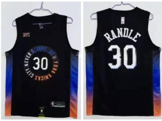 New York Knicks #30 Julius Randle 2020-21 City Jersey Blue