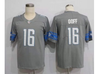 Detroit Lions #16 Jared Goff Vapor Limited Jersey Gray