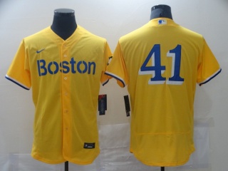 Nike Boston Red Sox #41 Flex Base Jersey Yellow