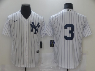 Nike New York Yankees #3 White Cool Base Jersey