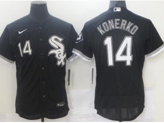 Nike Chicago White Sox #14 Paul Konerko Flexbase Jerseys Black