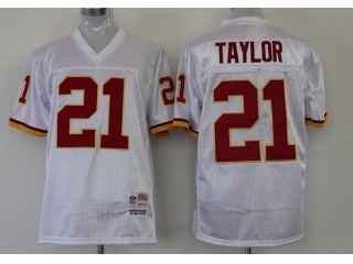 Washington Redskins #21 Sean Taylor Throwback Jersey White 