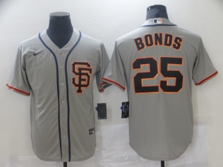 Nike San Francisco Giants #25 Barry Bonds Cool Base Jerseys Gray