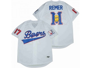 Doug Remer #17 Beers Baseball Jersey White