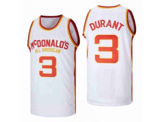 McDonalds All American #3 Kevin Durant Jersey White