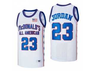 Michael Jordan #23 McDonald's All American Jersey White