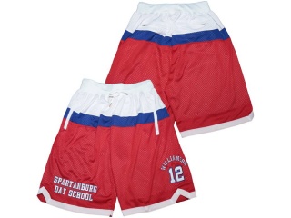 Zion Williamson #12 Spartanburg Day School Shorts Red