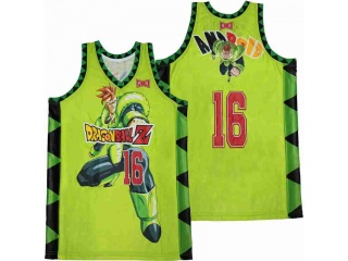 DBZ Dragon #16 Basketball Jersey Green