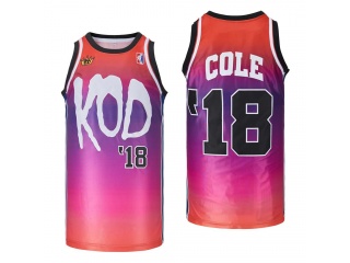 #18 J. Cole KOD Hip Hop/Rap Album Cover Headgear Classics Jersey