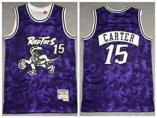 Toronto Raptors #15 Vince Carter Galaxy Jersey Purple