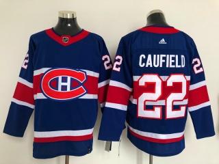 Adidas Montreal Canadiens #22 Cole Caufield Retro Jersey Blue