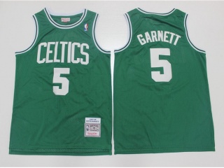 Boston Celtics #5 Kevin Garnett 2007-08 Throwback Jersey Green