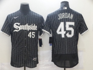 Nike Chicago White Sox #45 Michael Jordan Southside 2021 City Flexbase Jerseys Black